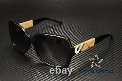 BURBERRY BE4160 34338G Black Grey Gradient 58 mm Women's Sunglasses