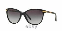 BURBERRY BE4216F 30018G Black Cat Eye Women's Sunglasses 57 mm