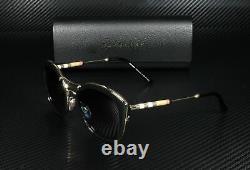 BURBERRY BE4251Q 3001T3 Black Round Cat Eye Women's Polarized 53 mm Sunglasses