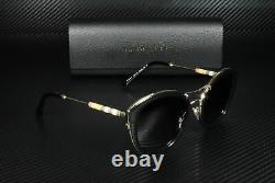 BURBERRY BE4251Q 3001T3 Black Round Cat Eye Women's Polarized 53 mm Sunglasses