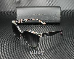 BURBERRY BE4270 37298G Top Black On Check Grey Gradient 55 mm Women's Sunglasses