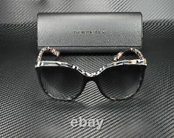 BURBERRY BE4270 37298G Top Black On Check Grey Gradient 55 mm Women's Sunglasses