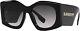 Burberry Women's Be4388u Madeline Sunglasses, Black/grey Gradient