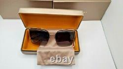 BVLGARI Gold Designer Luxury Sunglasses Women/Unisex Square Lens