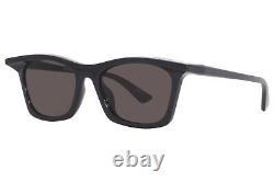 Balenciaga BB0099S 001 Sunglasses Women's Black/Grey Lenses Square Shape 52-mm