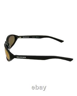 Balenciaga Unisex-Adult Round Black Black Violet Sunglasses BB0007S-30006549-003