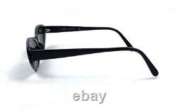 Black 1960s Unusual Sunglasses Cat Eye Frame Vintage Italy Made Party Shades