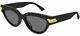 Bottega Veneta Bv1035s Black/grey 55/19/145 Women Sunglasses