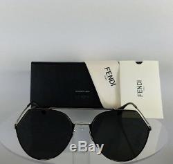 Brand New Authentic Fendi FF 0194/S Sunglasses 3YG0T Silver 55mm Frame 0194