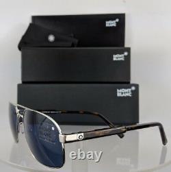 Brand New Authentic Mont Blanc Sunglasses MB 648S 16V Frame Silver Frame 648