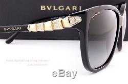 Brand New BVLGARI Sunglasses 8136B 501/8G Black/Grey Gradient For Women Size 57