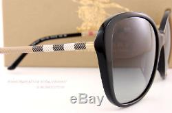 Brand New Burberry Sunglasses BE 4235Q 3001/8G Black/Grey Gradient For Women