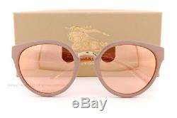 Brand New Burberry Sunglasses BE 4249 3281/7J Beige Brown/Rose Gold Mirror Women