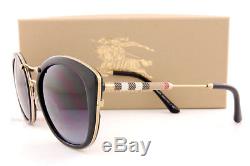 Brand New Burberry Sunglasses BE 4251Q 3001/8G Black/Gradient Gray For Women