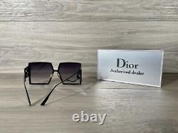 Brand New CHRISTIAN DIOR 30MONTAIGNE Sunglasses 8071 Black With Gray Lens