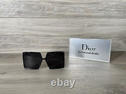 Brand New CHRISTIAN DIOR 30MONTAIGNE Sunglasses 8072 Black & Gold With Gray Lens
