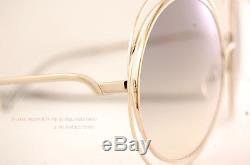Brand New Chloe Sunglasses CE 114S Color 734 Gold/Transparent Light Grey Women