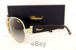 Brand New Chopard Sunglasses SCH 866S 0300 Gold Black/Gray Women 100% Authentic