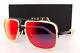 Brand New Dita Sunglasses Mach-one Drx-2030-k Matte Bone-black/grey-red Mirror
