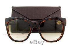 Brand New GUCCI Sunglasses 3786/S LWF CC Havana Rubber/Brown Gradient Women
