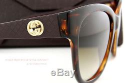 Brand New GUCCI Sunglasses 3786/S LWF CC Havana Rubber/Brown Gradient Women