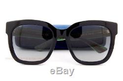 Brand New GUCCI Sunglasses GG 0034/S 002 Black/Grey For Women