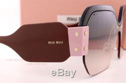 Brand New Miu Miu Sunglasses MU 09SS 1AB AD3 Black/Brown Gradient For Women