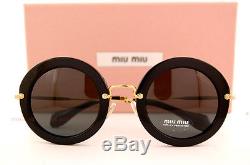 Brand New Miu Miu Sunglasses MU 13N 13NS 1AB1A1 BLACK/GREY For Women