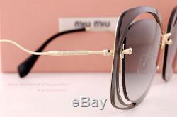 Brand New Miu Miu Sunglasses MU 54SS 1AB 0A7 Black/Grey Gradient For Women