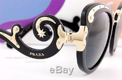 Brand New Prada Sunglasses PR 07TS 1AB 1A1 Black/Solid Gray Women