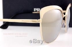Brand New Prada Sunglasses PR 51TS VAQ 1C0 Gold/Gold Mirrror For Women