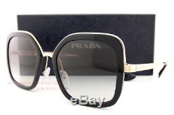 Brand New Prada Sunglasses PR 57US 1AB 0A7 Black Gold/Grey Gradient For Women