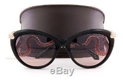 Brand New Roberto Cavalli Sunglasses RC 889S 01B Black Gold/Smoke For Women