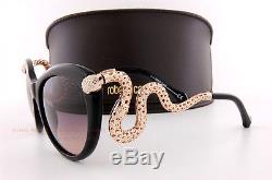 Brand New Roberto Cavalli Sunglasses RC 889S 01B Black Gold/Smoke For Women