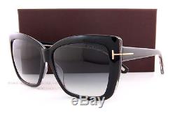 Brand New Tom Ford Sunglasses TF 0390 390 Irina 01B Black/Gradient Grey Women