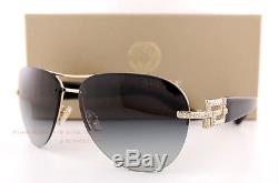 Brand New VERSACE Sunglasses VE 2159B 1252/8G GOLD/BLACK/GRADIENT GRAY Women