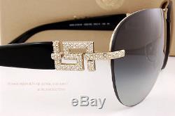 Brand New VERSACE Sunglasses VE 2159B 1252/8G GOLD/BLACK/GRADIENT GRAY Women