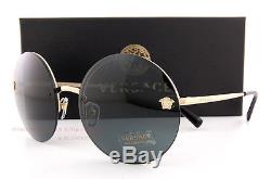 Brand New VERSACE Sunglasses VE 2176 1252 87 Gold/Solid Gray For Women