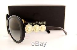 Brand New VERSACE Sunglasses VE 4256B GB1/11 BLACK/GOLD Women 100% Authentic