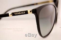 Brand New VERSACE Sunglasses VE 4260 GB1/11 BLACK/GOLD Women 100% Authentic