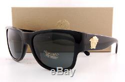 Brand New VERSACE Sunglasses VE 4275 GB1/81 BLACK/GRAY Polarized Men Women