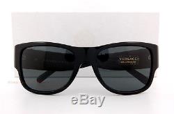 Brand New VERSACE Sunglasses VE 4275 GB1/87 BLACK/GRAY for Men Women Size 58