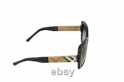 Burberry BE4160 34338G Black BE4160 Square Sunglasses Lens Category 3 Size 58mm
