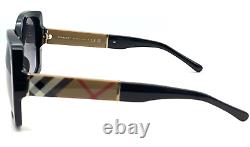 Burberry BE4160 34338G Black/Grey Gradient Square Women's Sunglasses