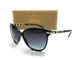 Burberry BE4216 30018G Black Grey Gradient Lens Women Sunglasses 57mm