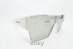 Burberry BE4291 3007/H38 New White/Grey Logo Shield Sunglasses with case