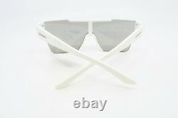 Burberry BE4291 3007/H38 New White/Grey Logo Shield Sunglasses with case