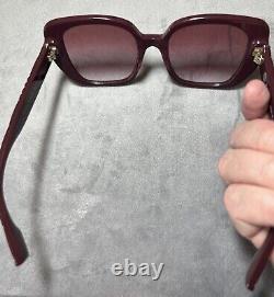 Burberry HELENA BE 4371 39798H Bordeaux Plastic Sunglasses Purple Gradient Lens