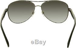 Burberry Women's Gradient BE3080-10038G-59 Gunmetal Aviator Sunglasses