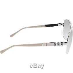Burberry Women's Gradient BE3080-10056V-59 Silver Aviator Sunglasses